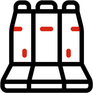 Number of seats in rental car