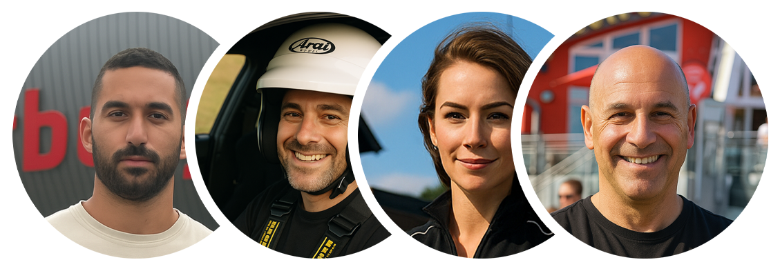 Our satisfied customers renting a car on the Nürburgring